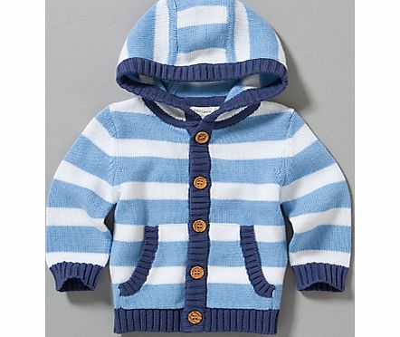 John Lewis Baby Striped Knitted Cardigan,