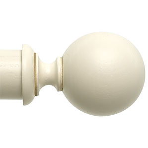 Ball Finial- Antiqued Cream- Dia.45mm