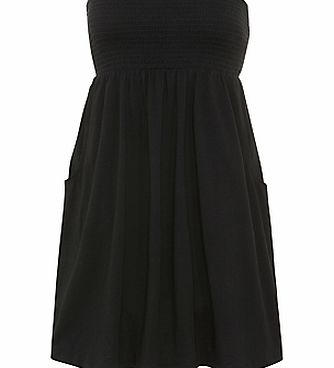 Bandeau Jersey Dress, Black