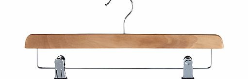 John Lewis Basic Wood Clip Hangers, Set of 3