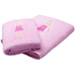 Bella Ballerina Hand Towel, Pink, 100cm x 50cm