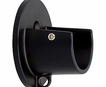 John Lewis Black Recess Bracket, Dia.28mm