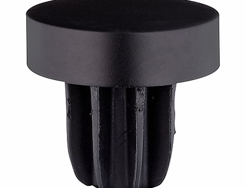 John Lewis Black Stud Finial, Dia.28mm