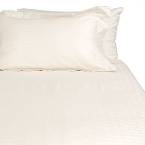 john lewis Box Lines Duvet Cover- Oyster- Double