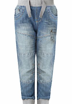 John Lewis Boy Elasticated Denim Jeans, Blue