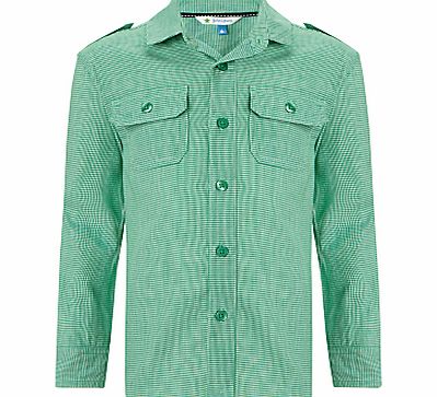 John Lewis Boy Long Sleeve Utility Shirt, Green