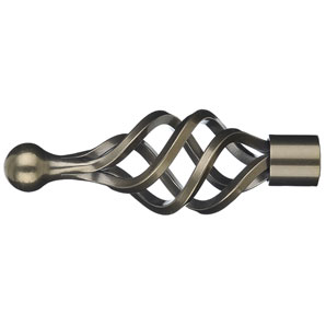 john lewis Brass Tone Steel Cage Finial- 19mm