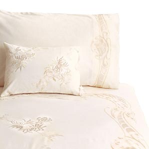 john lewis Chrysanthemum Duvet Cover, Single, Oyster