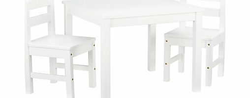 John Lewis Classic Table and Chairs, White
