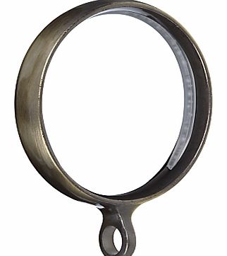 Curtain Rings, Aged Brass Effect, Set