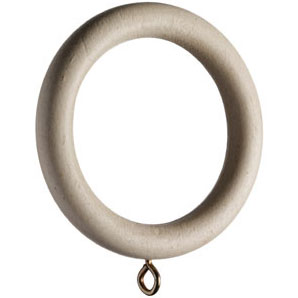 Curtain Rings- Antiqued White- Pack of 6- 35mm