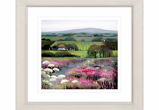 John Lewis Debbie Neill - Heather Hill Framed Print, 57 x
