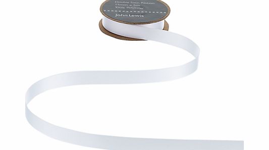 John Lewis Double Satin Ribbon, 5m