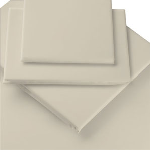 Fine Egyptian Cotton Flat Sheet, Parchment, Single
