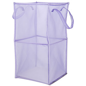 Foldable Double Storage Box- Lilac
