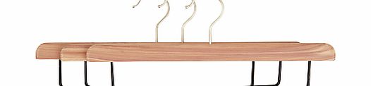 John Lewis FSC Cedar Drop Bar Hanger, Pack of 3