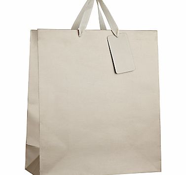 John Lewis Gift Bag, Medium, Champagne