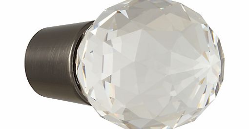 John Lewis Gunmetal Glass Finial, Dia.19mm