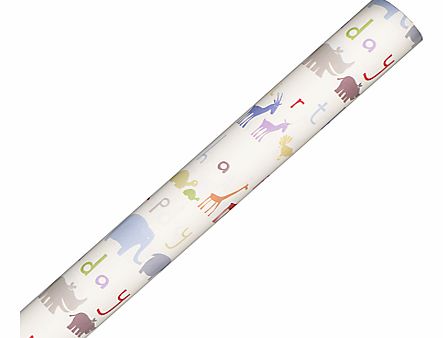 John Lewis Happy Birthday Zoo Wrapping Paper,