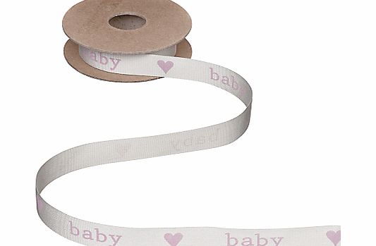 John Lewis Heart Baby Ribbon, 5m