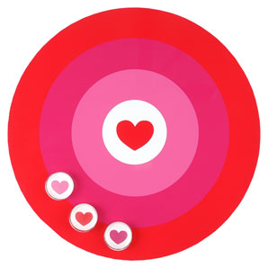john lewis Heart Magnet Board