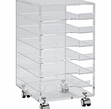 John Lewis Ice 6 Drawer Filing Cabinet