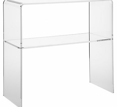 John Lewis Ice Console Table, Clear