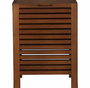 John Lewis Jakarta Bathroom Laundry Bin, Brown