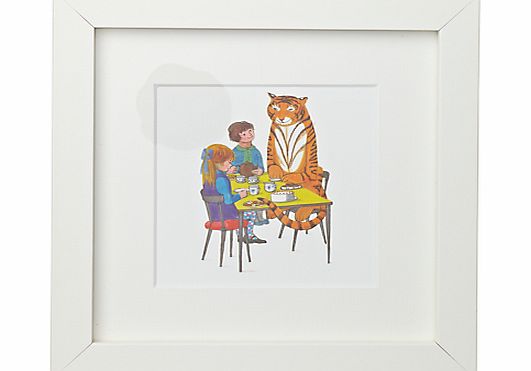 Judith Kerr - Tea With Tiger Framed Print, 23 x