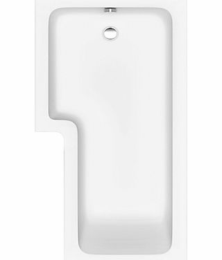 John Lewis L-Shaped Left Hand Shower Bath and