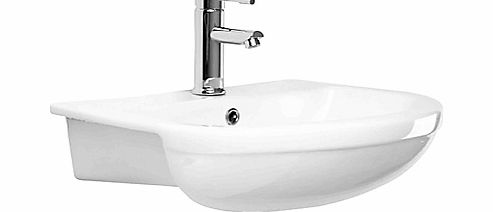 John Lewis Lyon Semi-Recessed Bathroom Sink