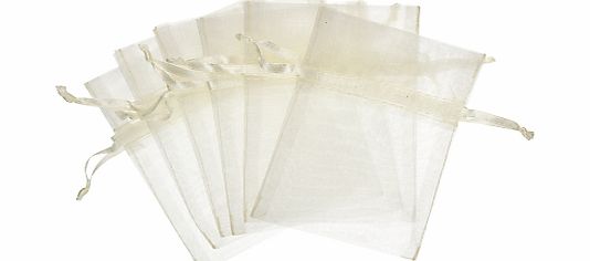 John Lewis Mini Drawstring Bags, Pack of 10