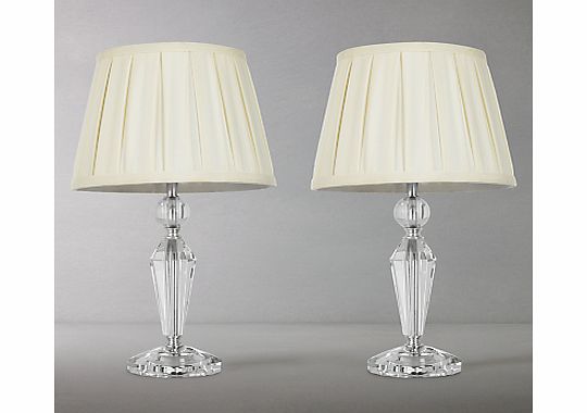 John Lewis Miriam Crystal Duo Table Lamps, Set