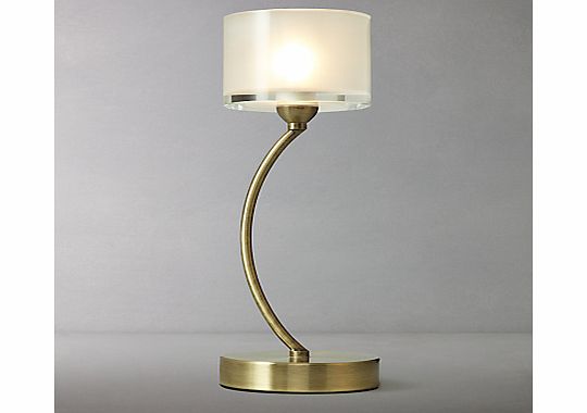 John Lewis Paige Touch Table Lamp, Satin Brass