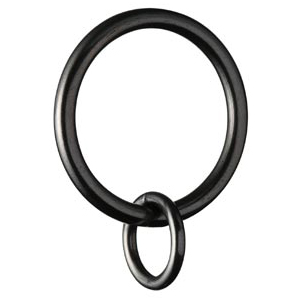 Polished Steel Curtain Rings- Pack of 6- Dia.19mm
