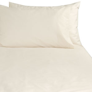 John Lewis Polycotton Percale Duvet Cover- Oyster- Single