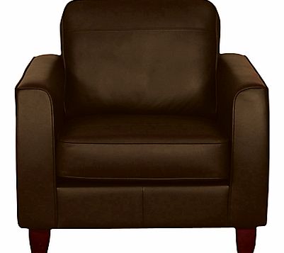Portia Leather Armchair with Dark