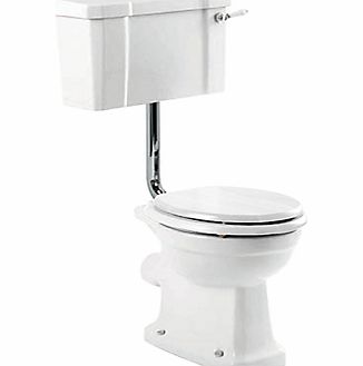 Roma Low Level Toilet Set with White