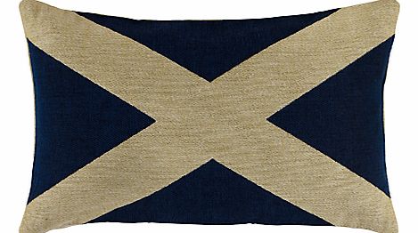 Saltire Cushion, Blue