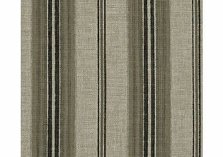 John Lewis Sidney Woven Stripe Fabric, Black,