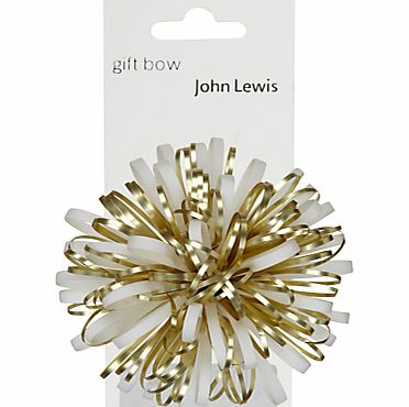 John Lewis Snowstorm Gift Bow, Gold