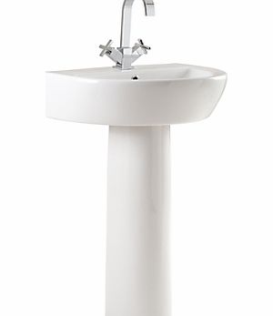 John Lewis Sofia Basin and Pedestal Set, 55cm