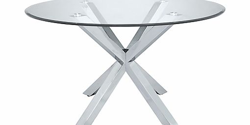 John Lewis Star 4 Seater Glass Dining Table