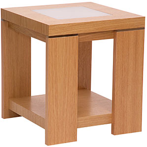 john lewis Strata Lamp Table- Oak