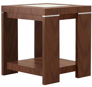 john lewis Strata Lamp Table- Walnut