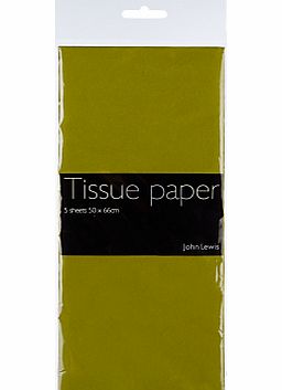 Tissue Paper, Green/Dark, 5 Sheets