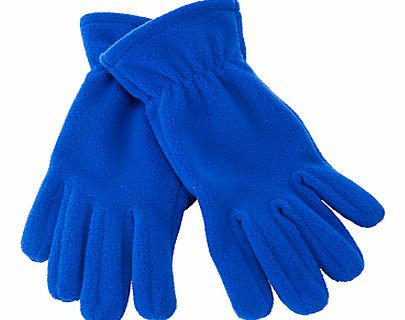 John Lewis Unisex Fleece Gloves, Royal Blue