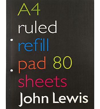 John Lewis Value A4 Refill Pad