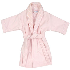 Velour Robe- Pink- 12-18 Months