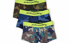 Johnnie  b 3 Pack Boxers, Camo Print,Union Jack